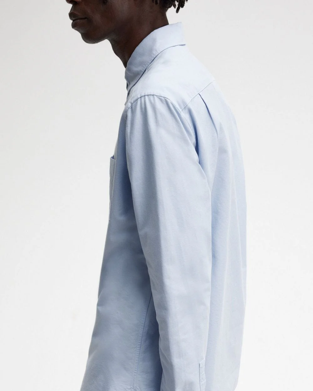 Fred Perry Mens Long Sleeve Oxford Shirt NOS - Light Smoke 146 - Image 3