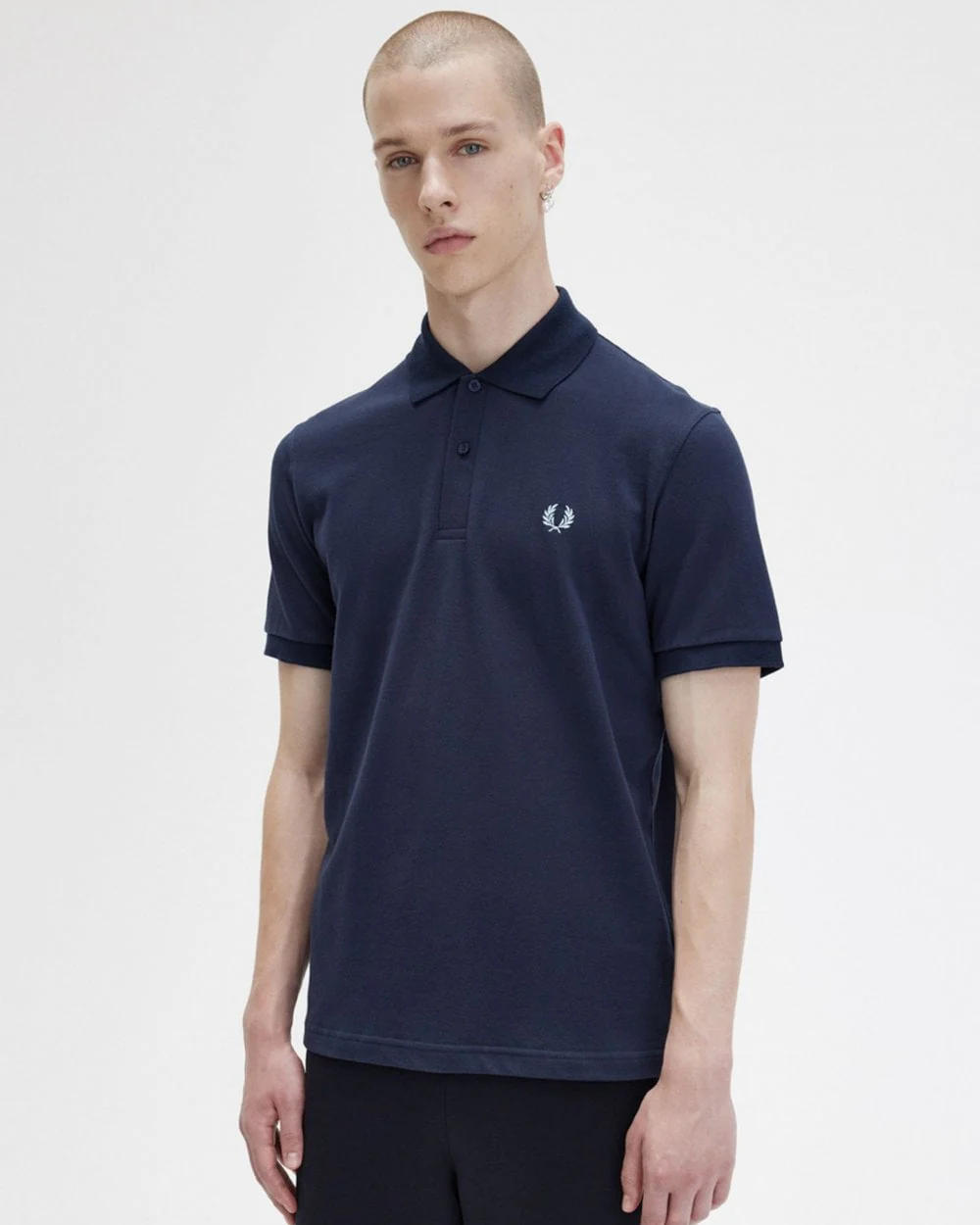 Fred Perry Mens Original Tennis Shirt NOS - Navy 795 - Image 2