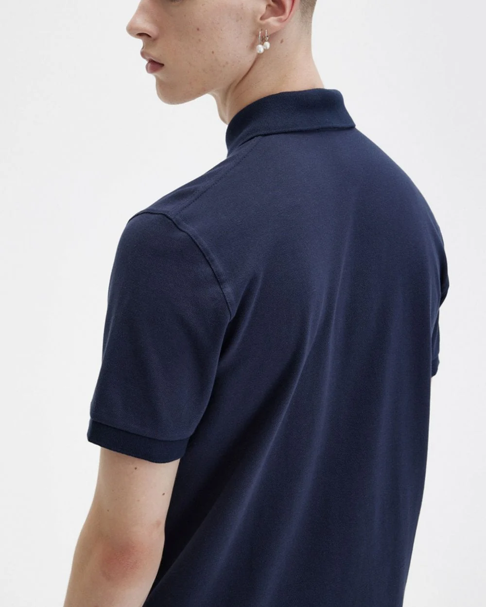 Fred Perry Mens Original Tennis Shirt NOS - Navy 795 - Image 4