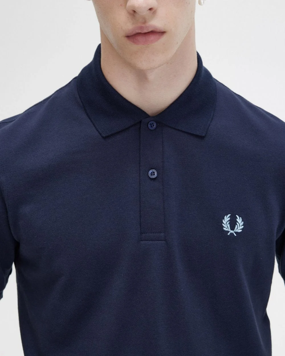 Fred Perry Mens Original Tennis Shirt NOS - Navy 795 - Image 5