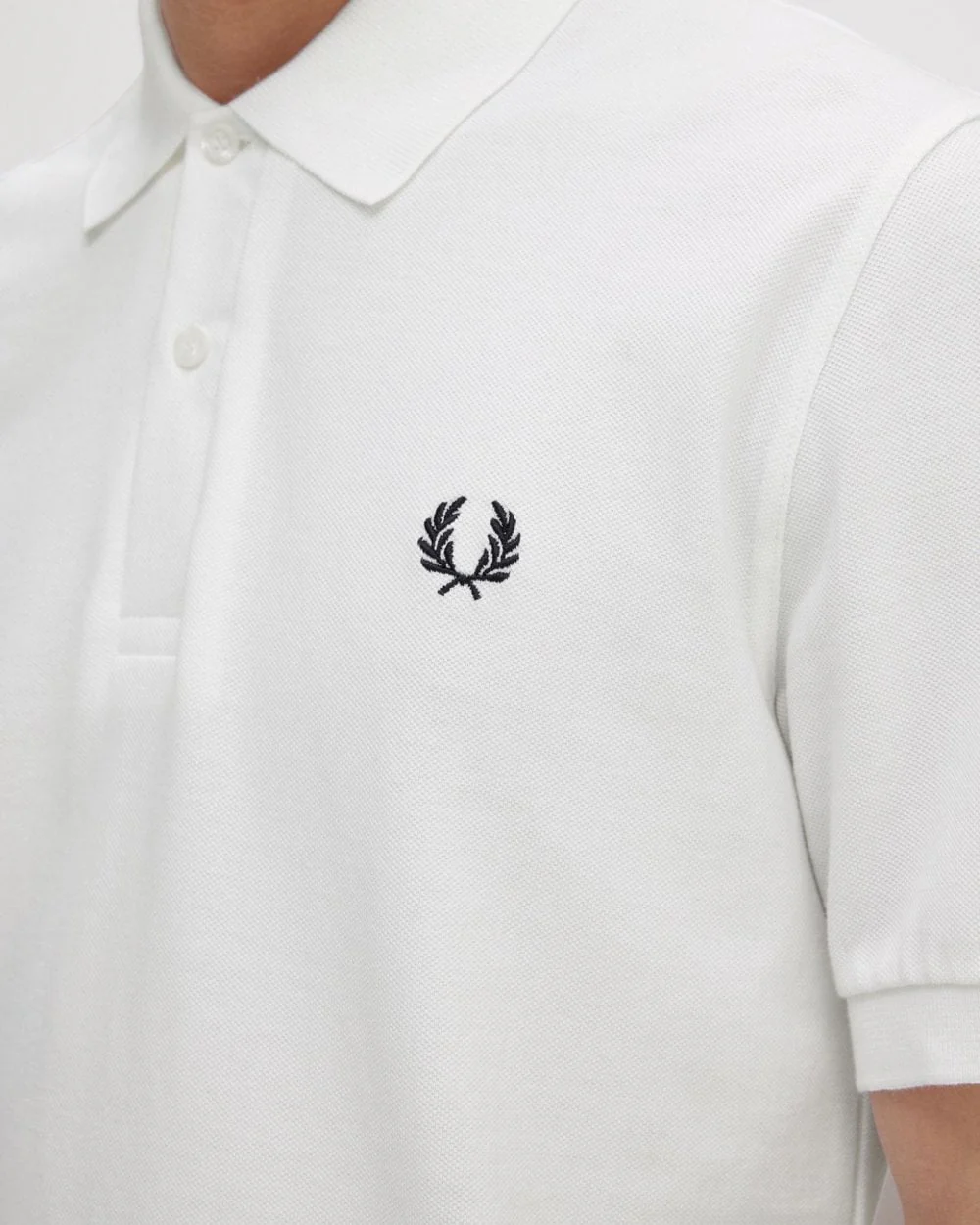 Fred Perry Mens Original Tennis Shirt NOS - White 100 - Image 2
