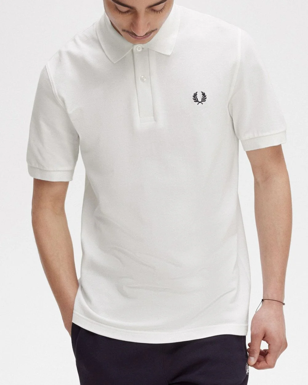 Fred Perry Mens Original Tennis Shirt NOS - White 100 - Image 3