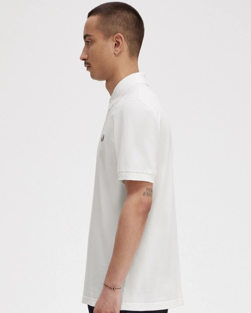 Fred Perry Mens Original Tennis Shirt NOS - White 100 - Image 4