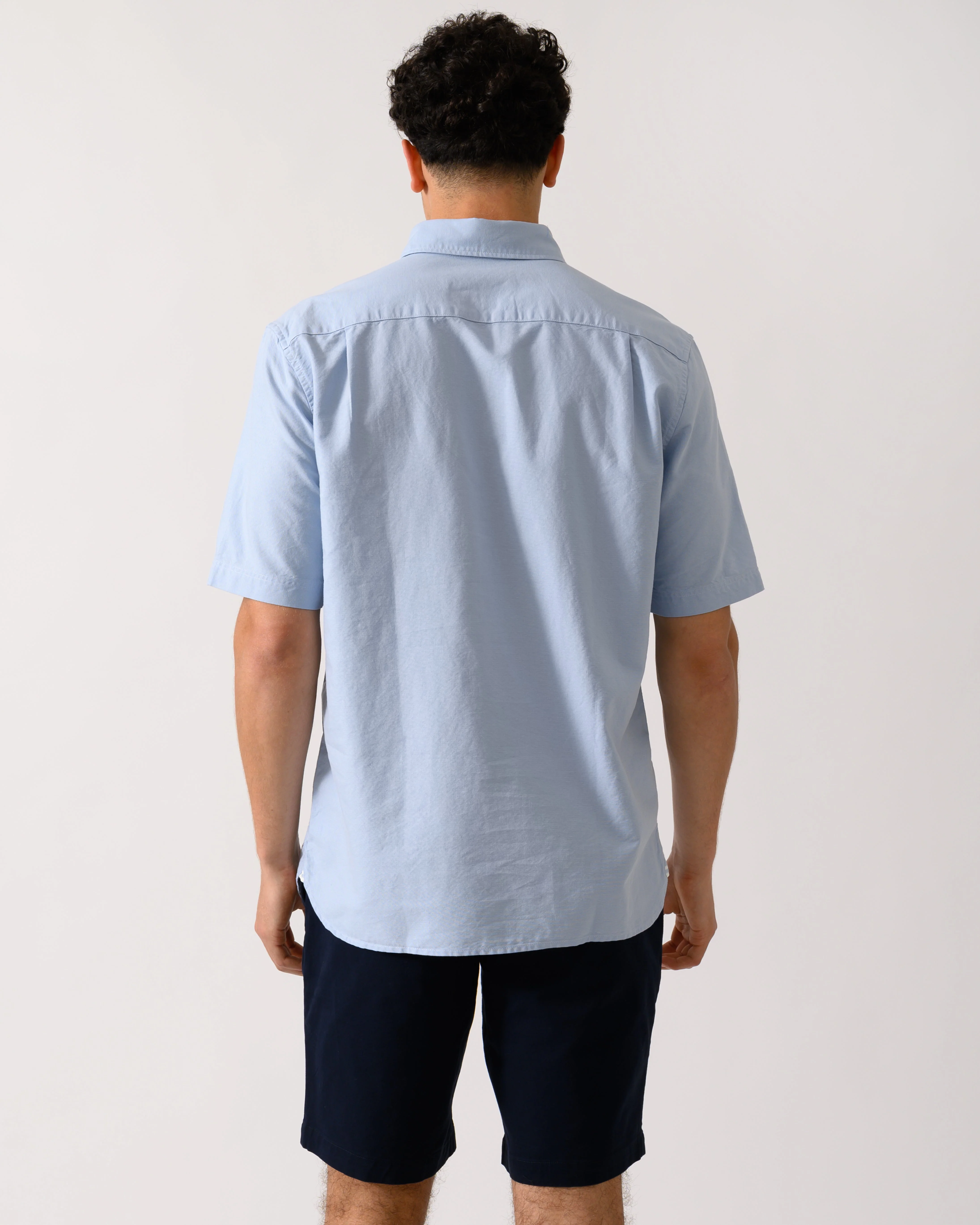 Fred Perry Mens Oxford Shirt - Light Smoke 146 - Image 4