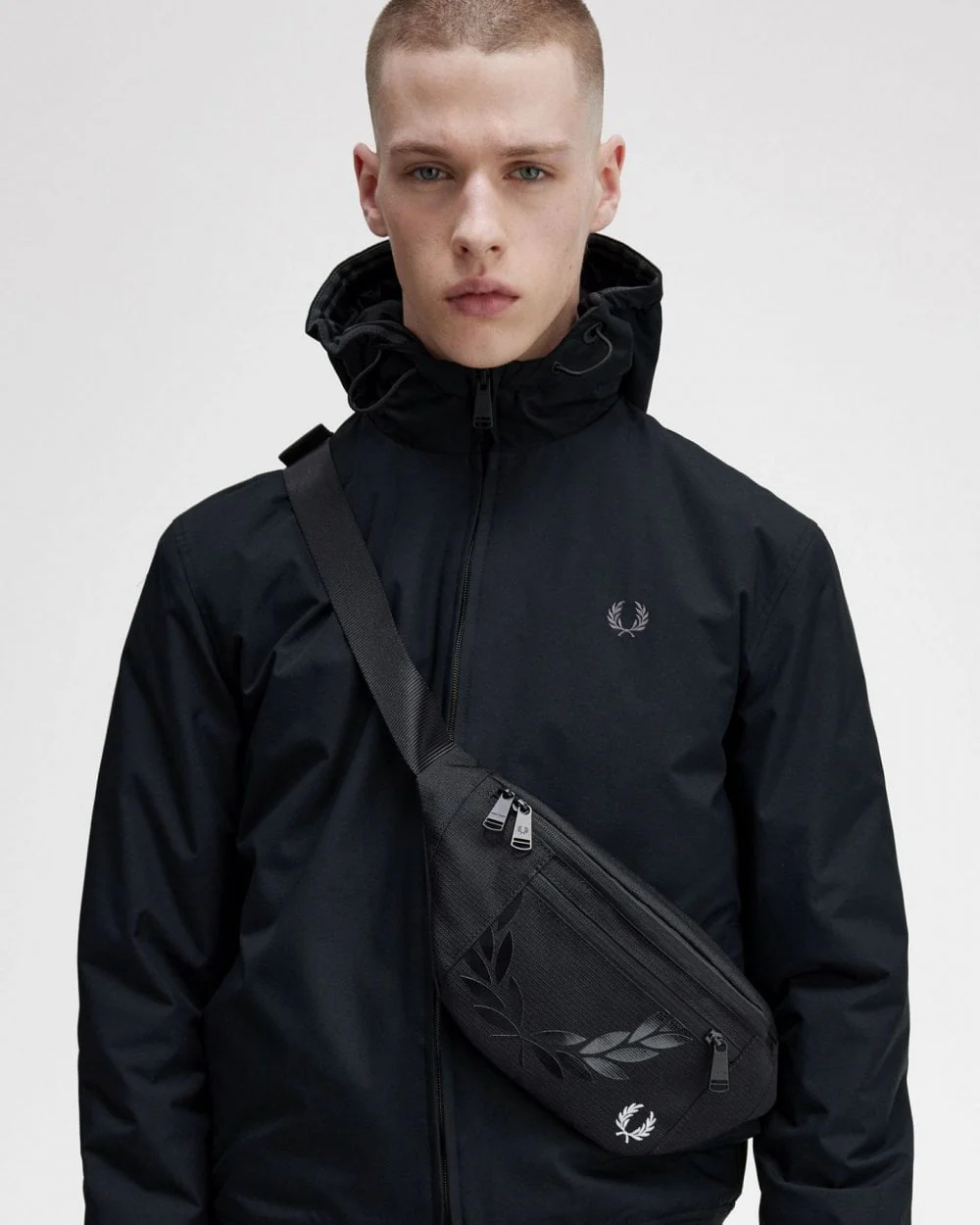 Fred Perry Mens Padded Hooded Brentham Jacket - Image 7