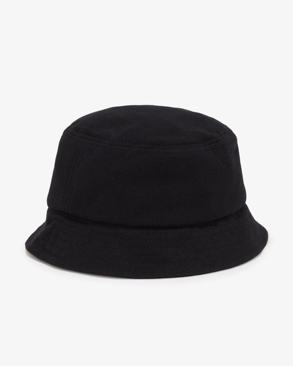 Fred Perry Mens Pique Bucket Hat - Black/Snow White 843 - Image 2