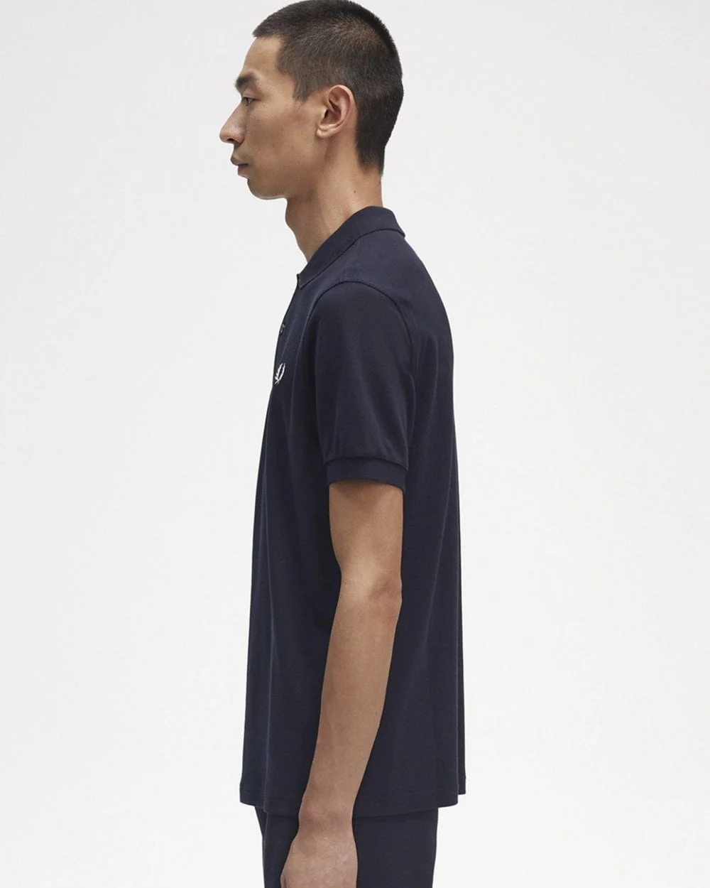 Fred Perry Mens Plain Signature Polo Shirt NOS - Navy 608 - Image 5
