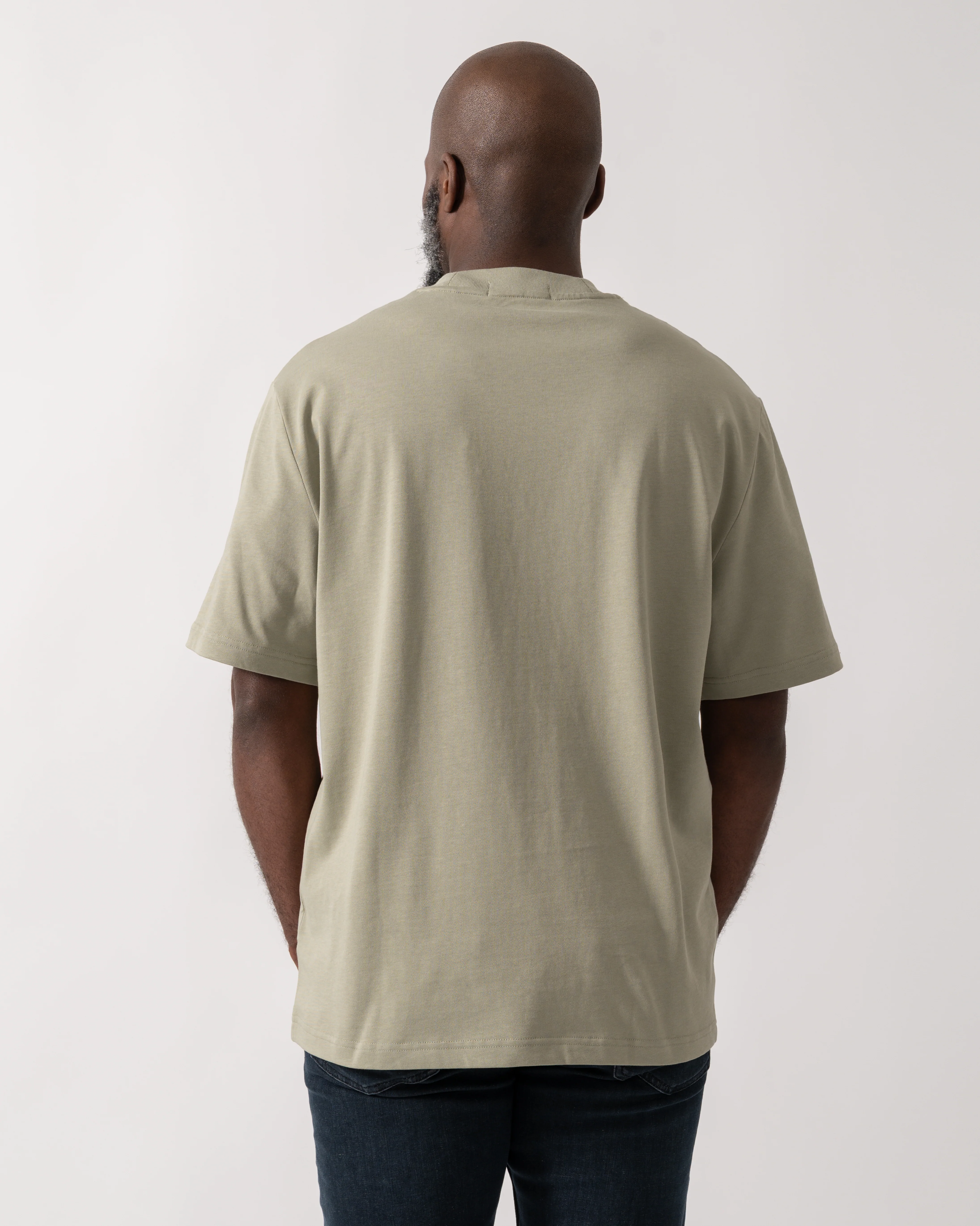 Fred Perry Mens Pocket Detail T-Shirt - Seagrass M37 - Image 3