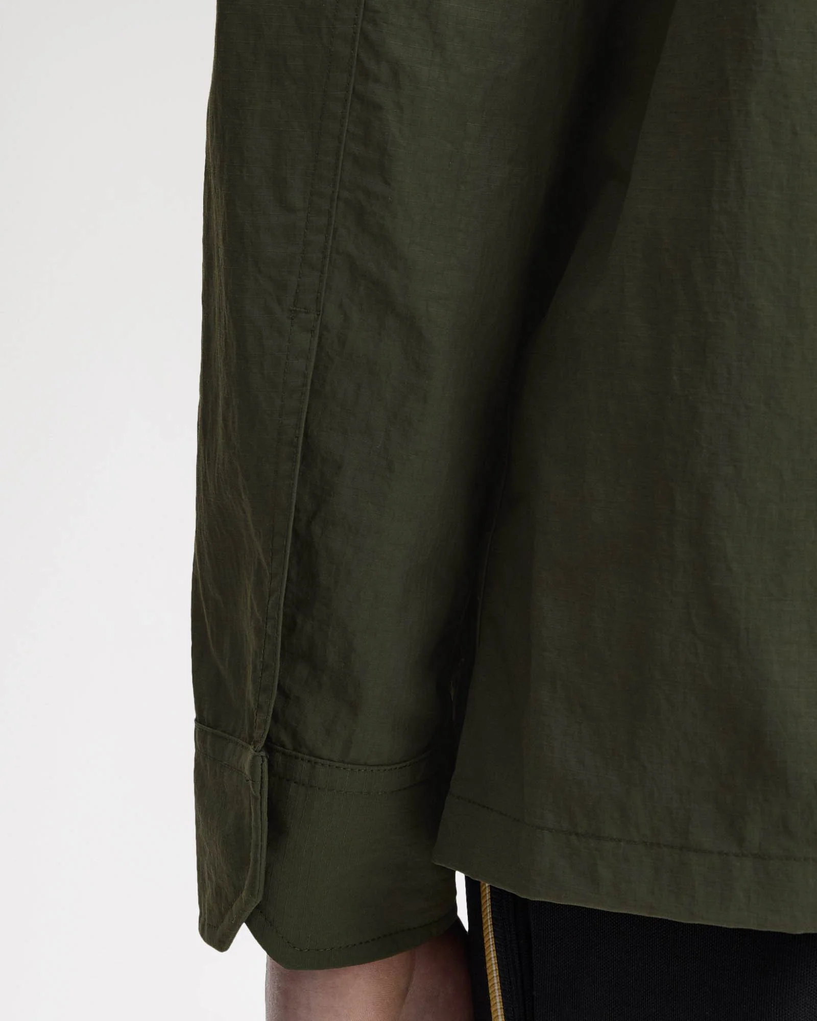 Fred Perry Mens Ripstop Pocket Overshirt - Hunting Green 408 - Image 8
