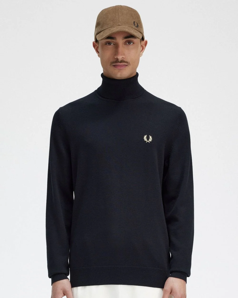 Fred Perry Mens Roll Neck Jumper