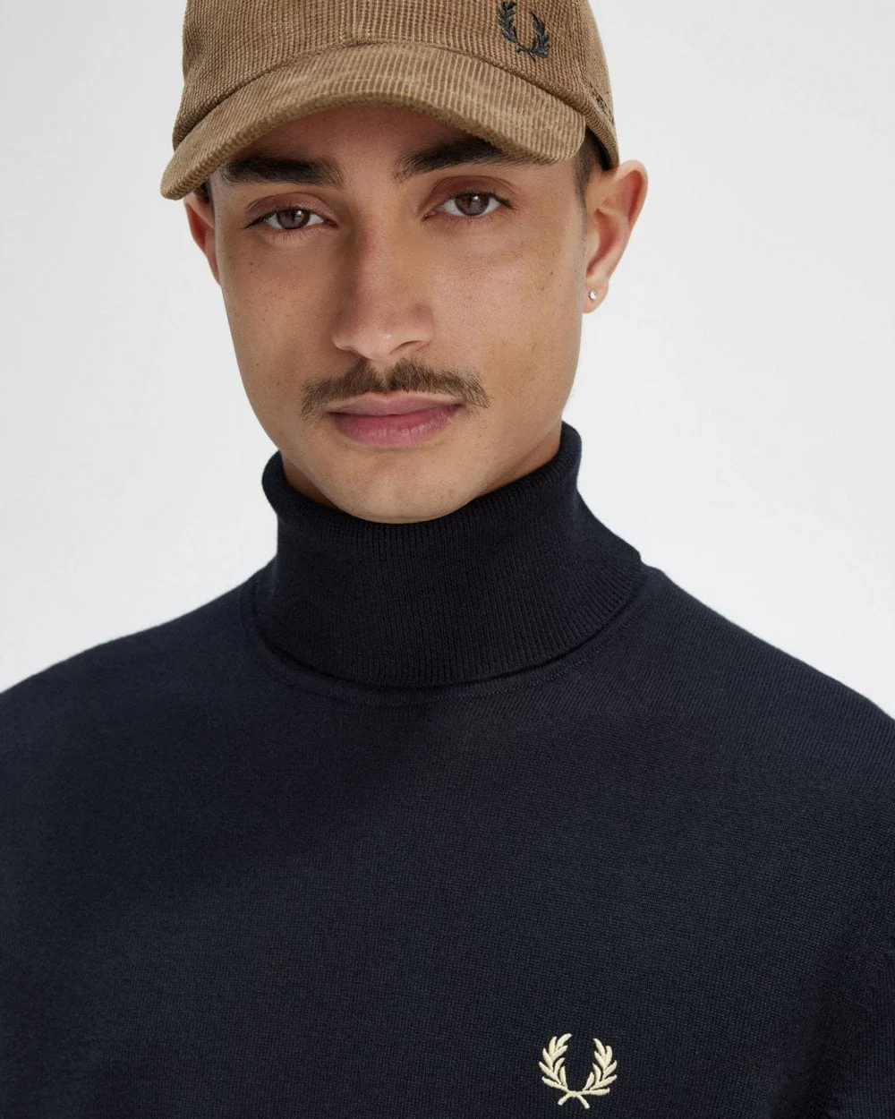 Fred Perry Mens Roll Neck Jumper - Image 4