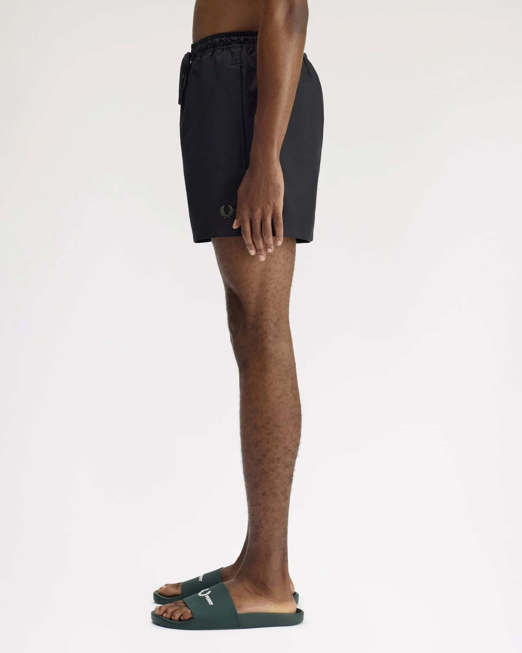 Fred Perry Mens Swimshorts - Black 102 - Image 2