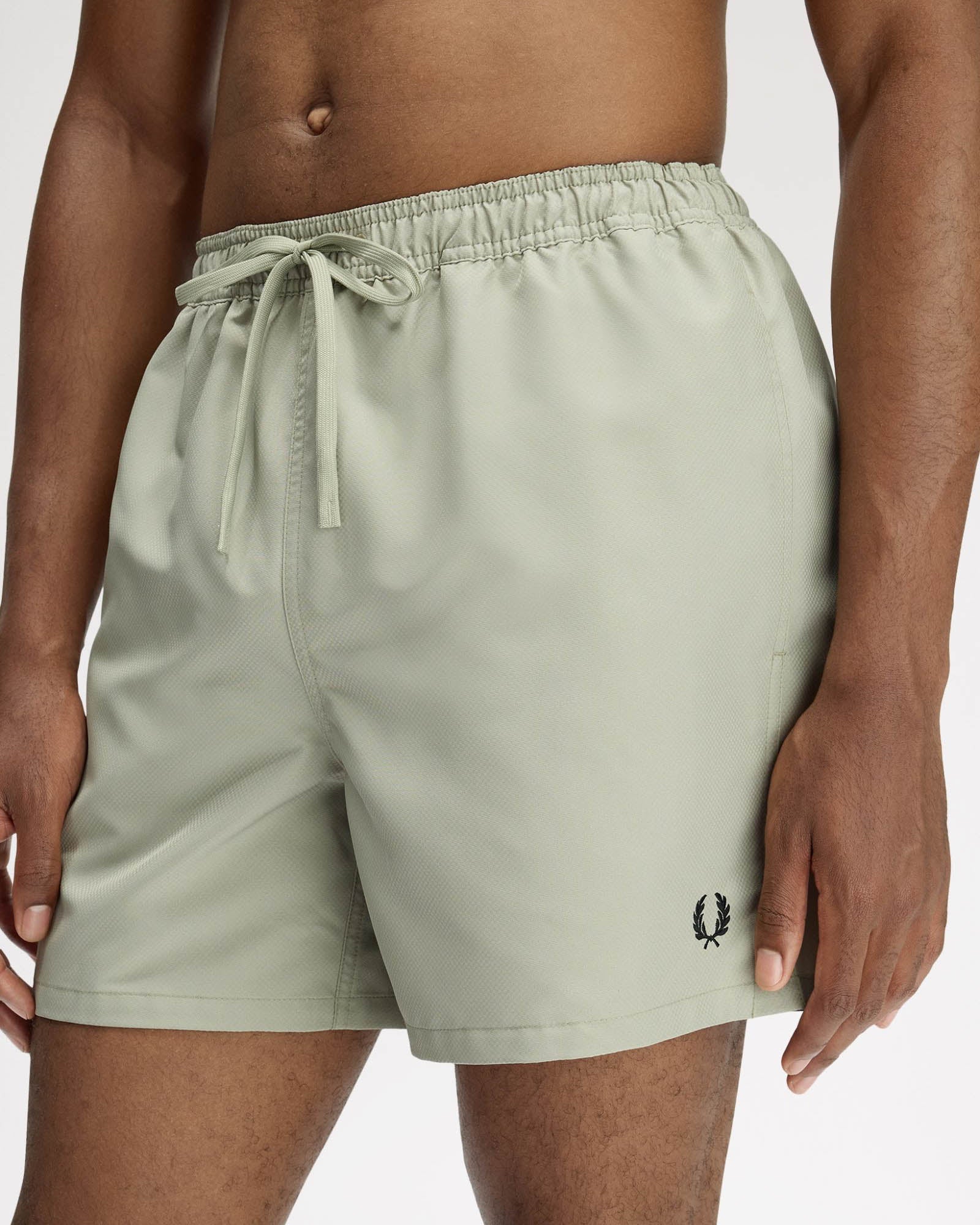 Fred Perry Mens Swimshorts - Seagrass M37 - Image 2