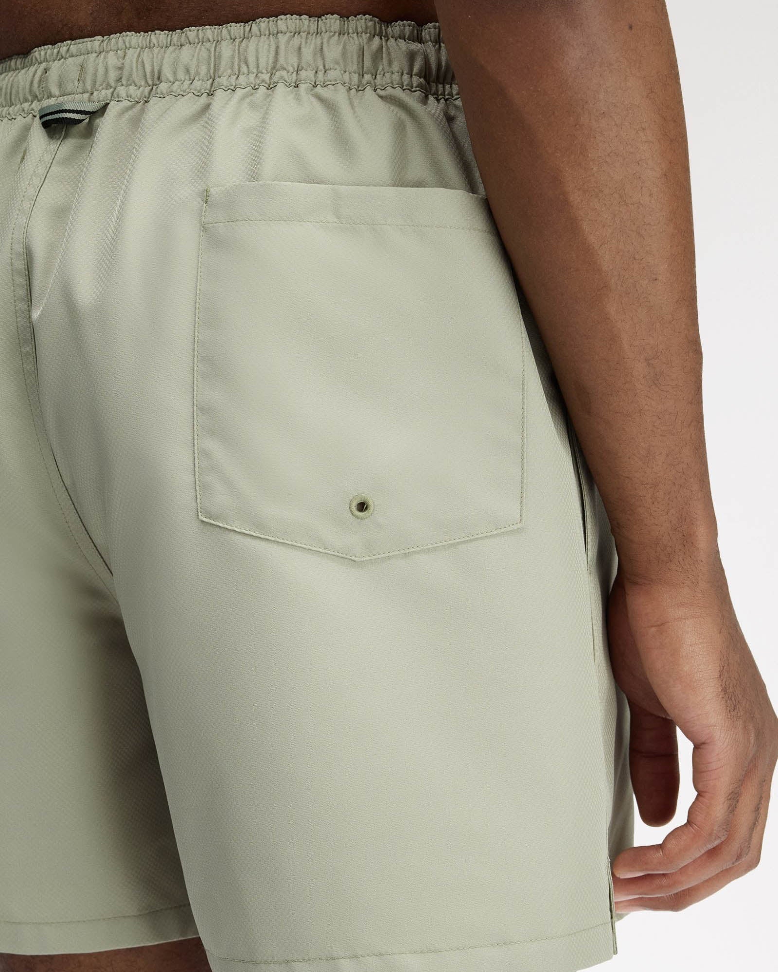 Fred Perry Mens Swimshorts - Seagrass M37 - Image 5