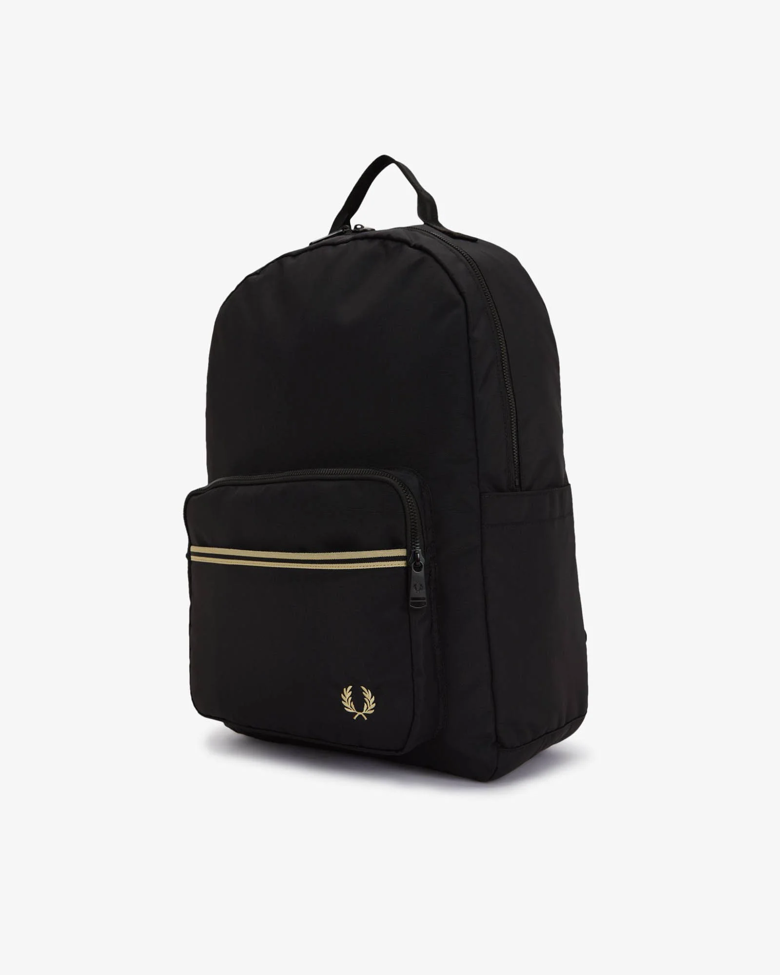 Fred Perry Mens Tipped Tape Backpack - Black 102 - Image 4