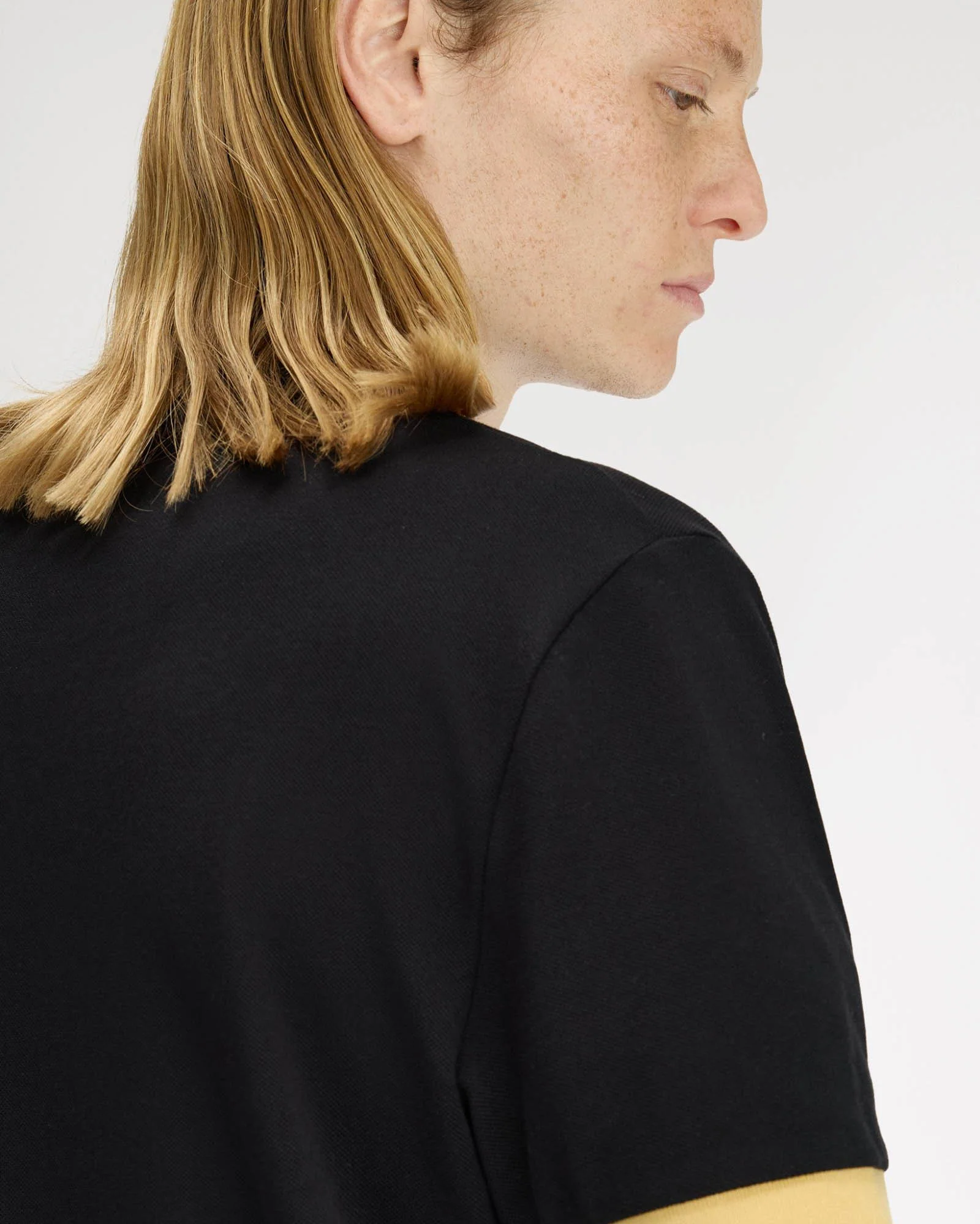 Fred Perry Mens Twin Tipped Cuff T-Shirt - Black/Champagne 90A - Image 3