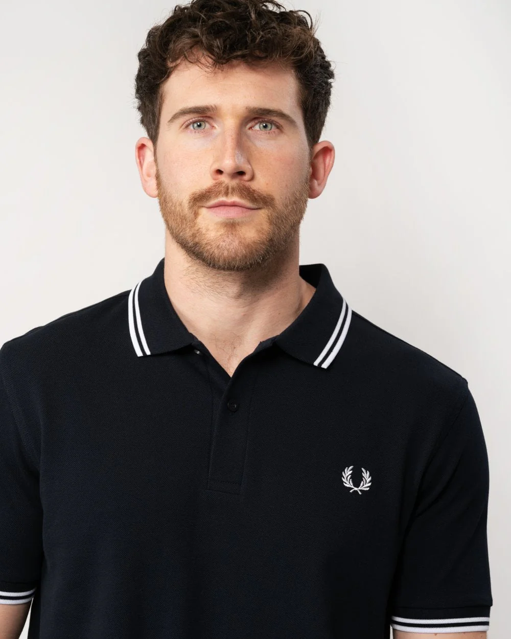 Fred Perry Mens Twin Tipped Signature Polo Shirt NOS - Navy/White 238 - Image 2