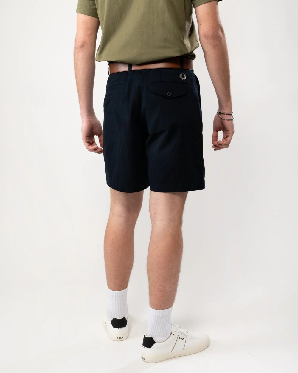 Fred Perry Mens Wide Leg Woven Shorts - Image 2