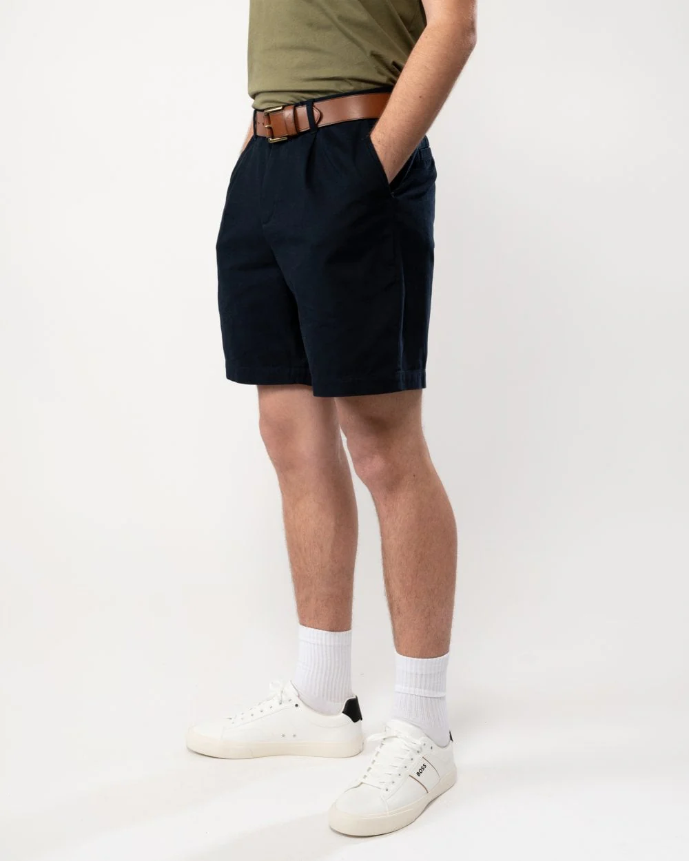 Fred Perry Mens Wide Leg Woven Shorts - Image 3