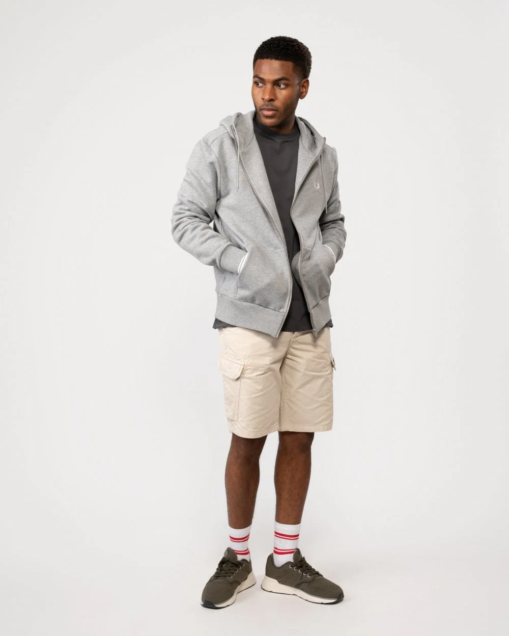 Fred Perry Mens Zip Through Hoodie - Image 3