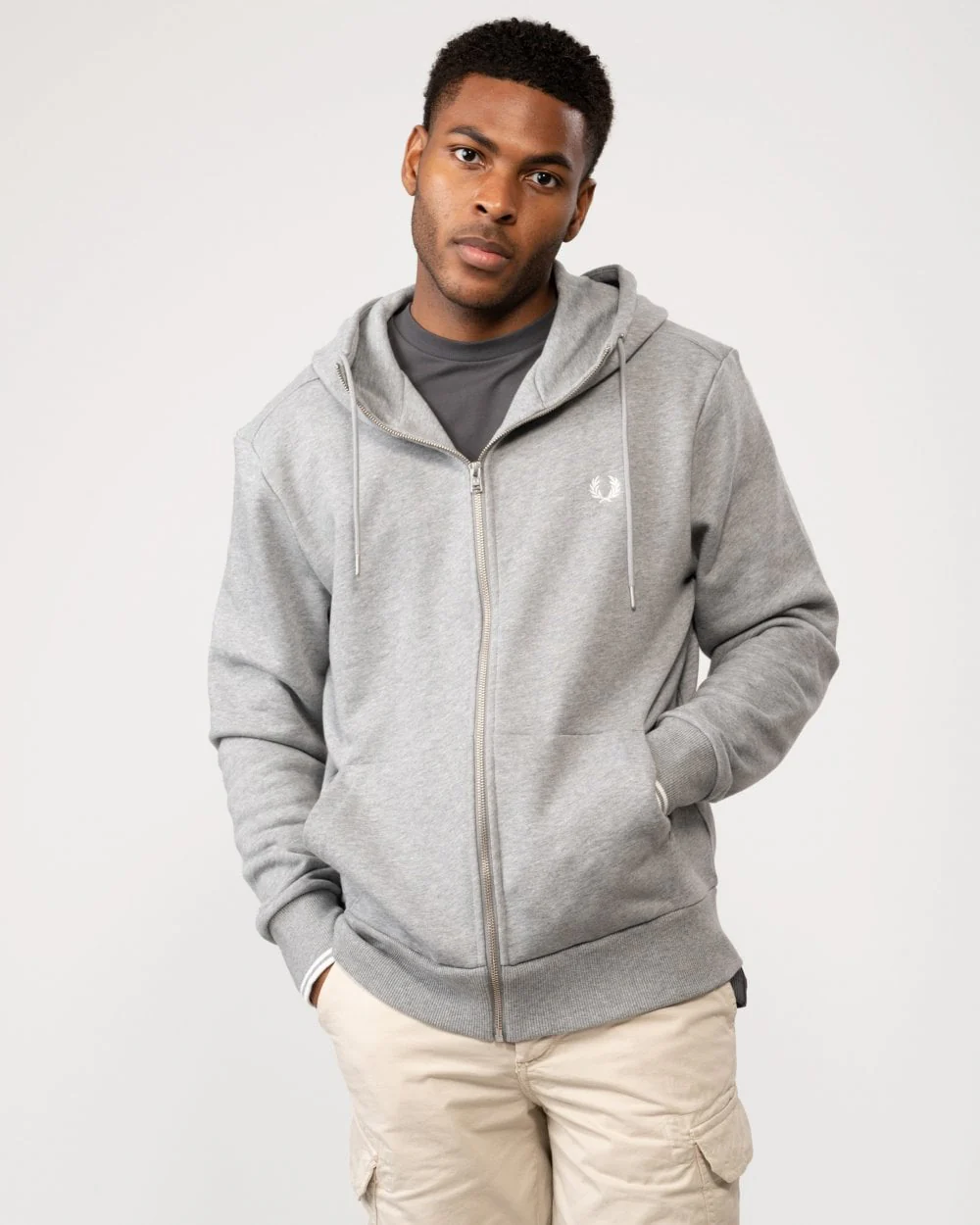Fred Perry Mens Zip Through Hoodie - Image 4