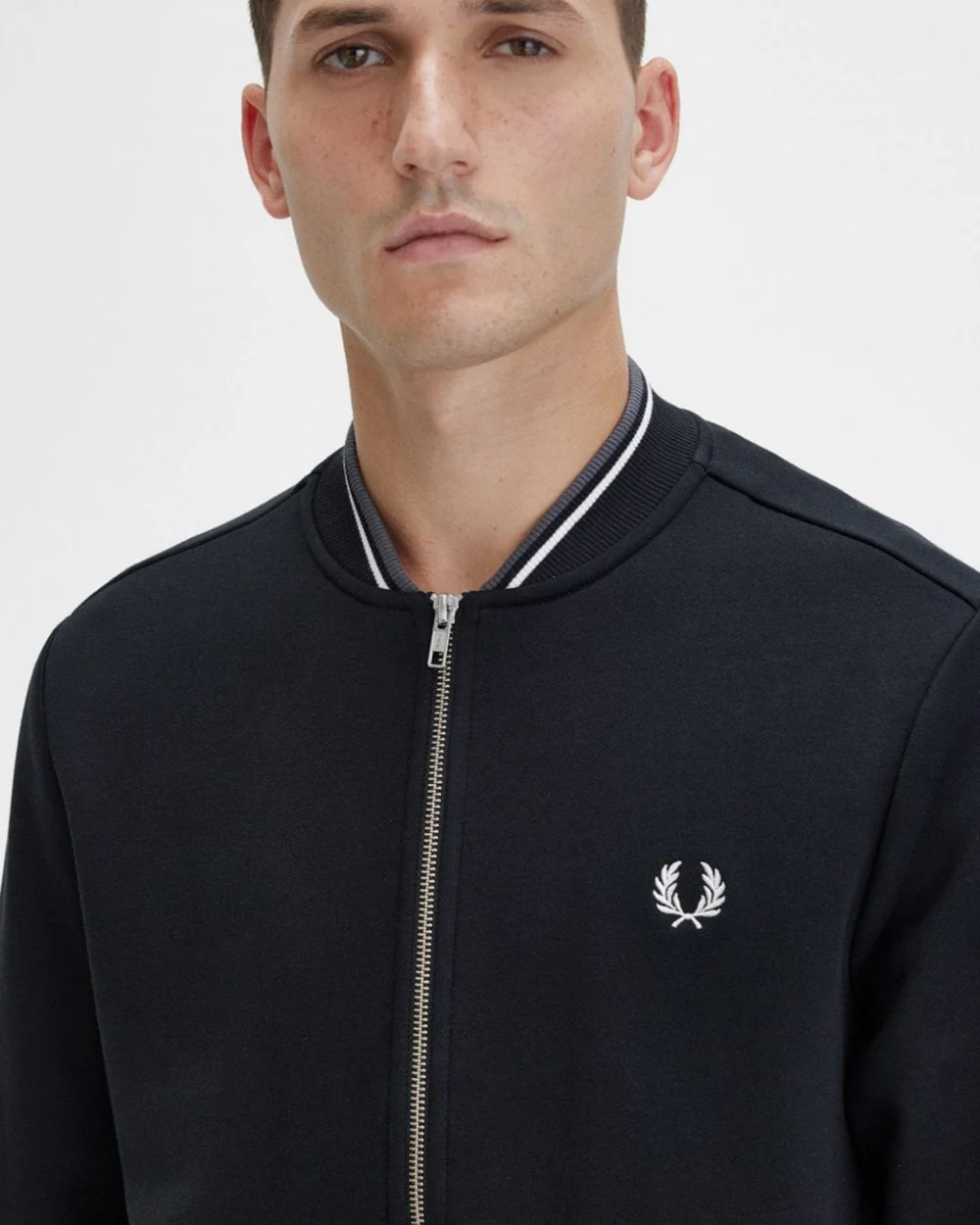 Fred Perry Mens Zip Through Sweatshirt - Image 2