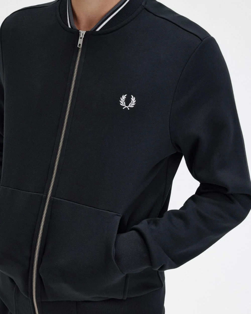 Fred Perry Mens Zip Through Sweatshirt - Image 4