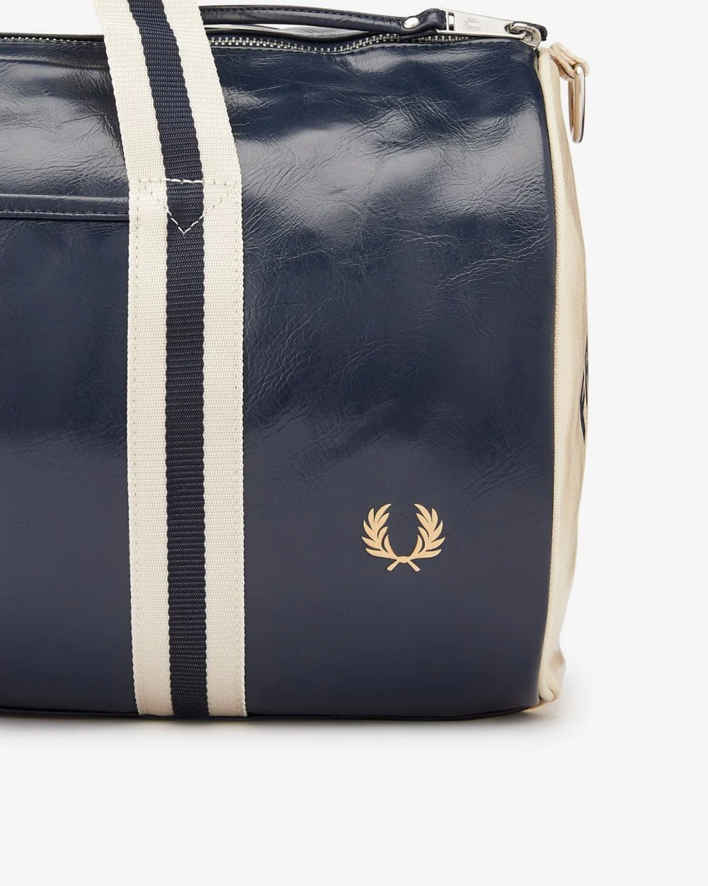 Fred Perry NOS Classic Barrel Bag - Navy/Ecru 635 - Image 2