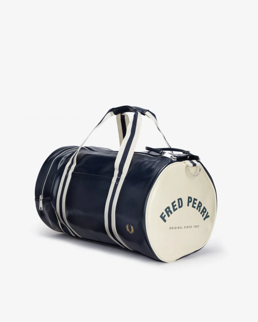Fred Perry NOS Classic Barrel Bag - Navy/Ecru 635 - Image 4