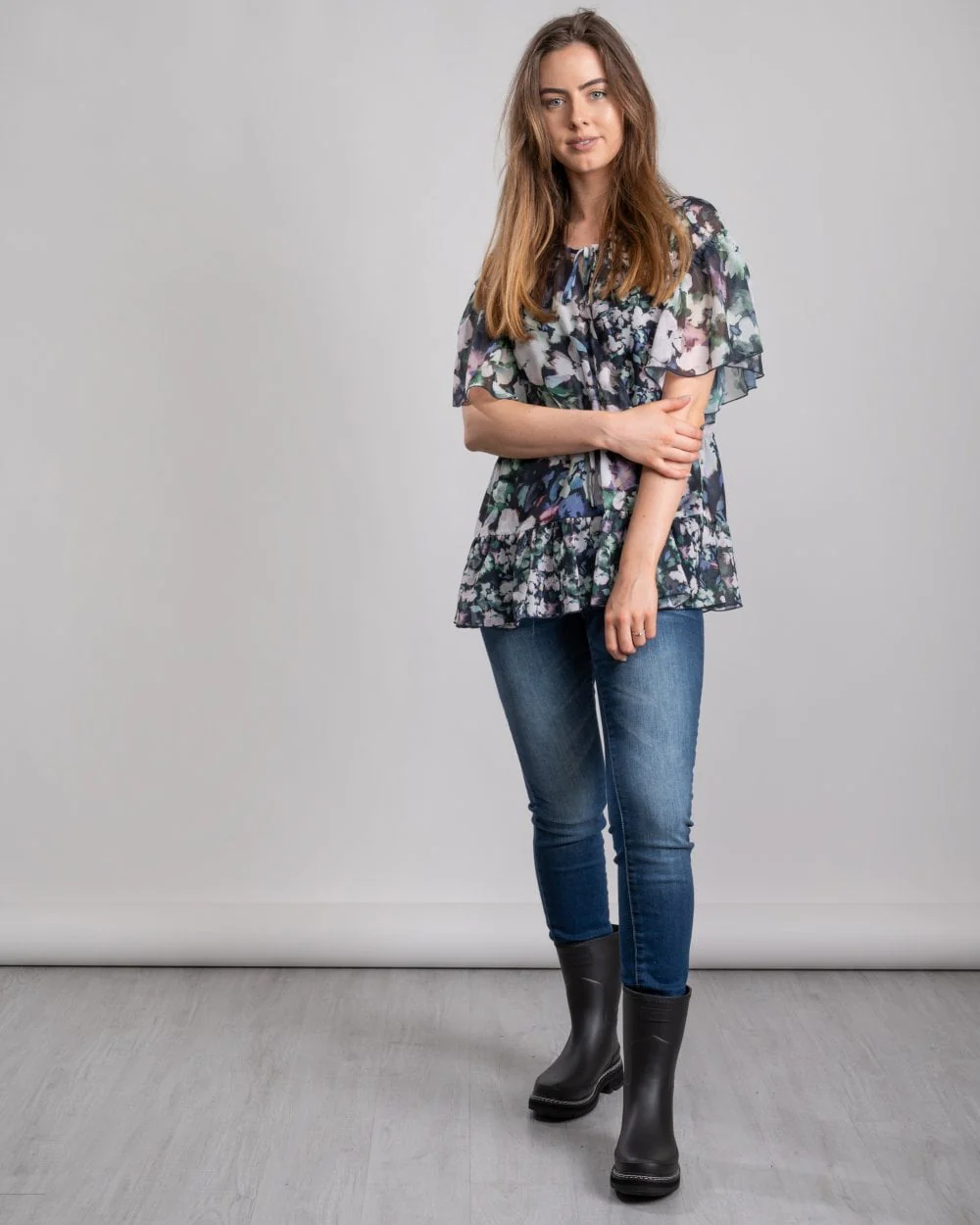 French Connection Dreda Georgette Wrap Womens Top - Image 2