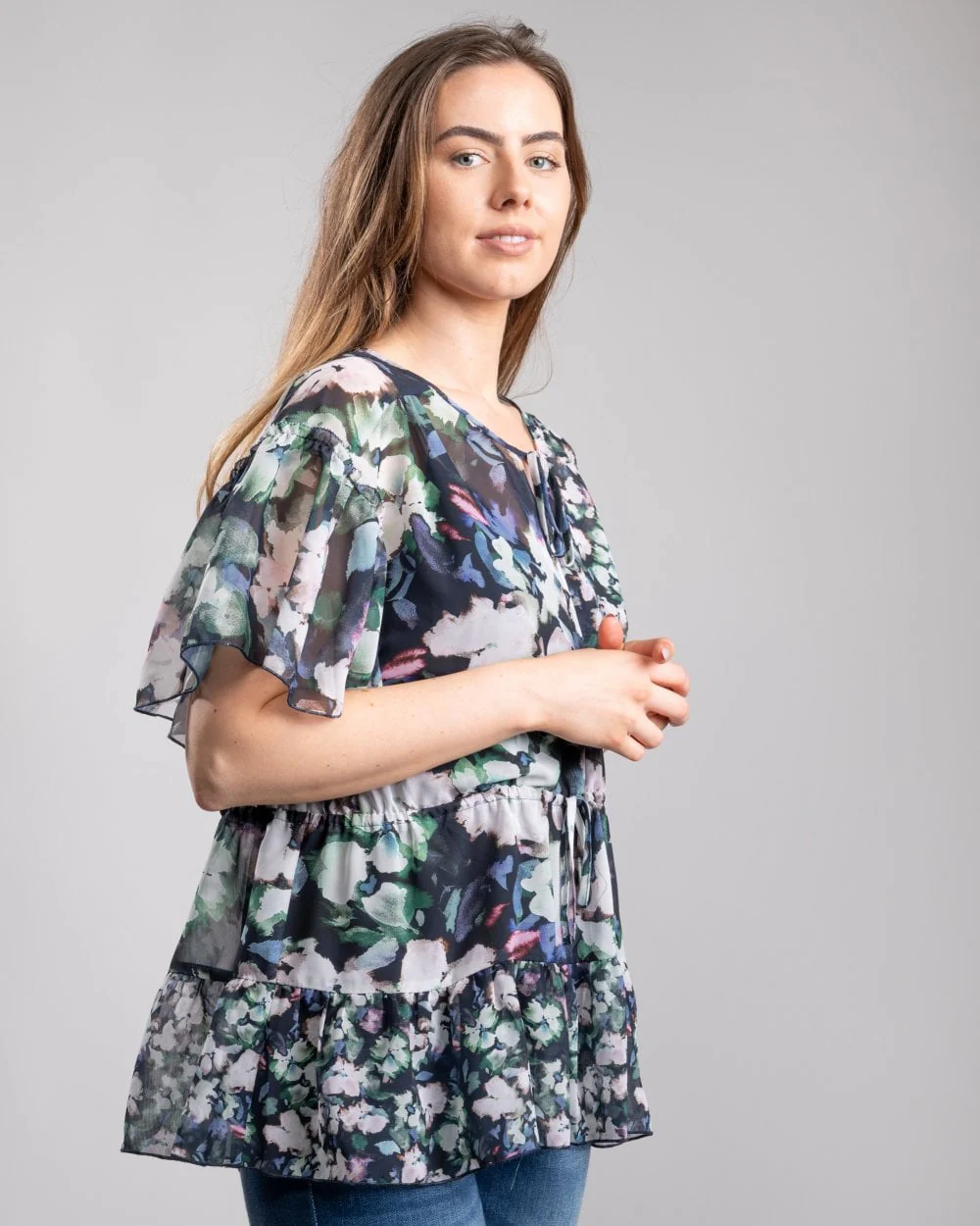 French Connection Dreda Georgette Wrap Womens Top - Image 3