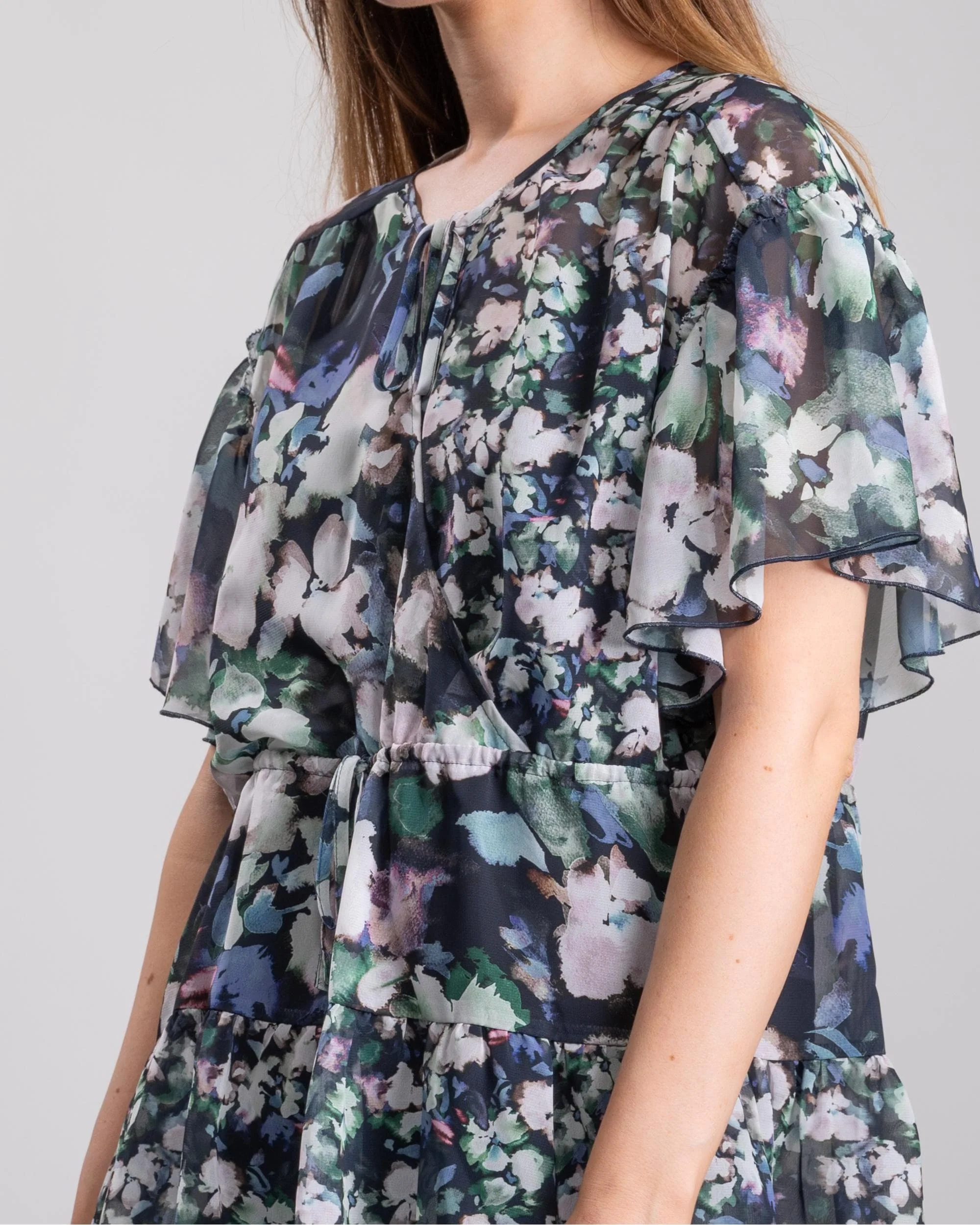 French Connection Dreda Georgette Wrap Womens Top - Image 4