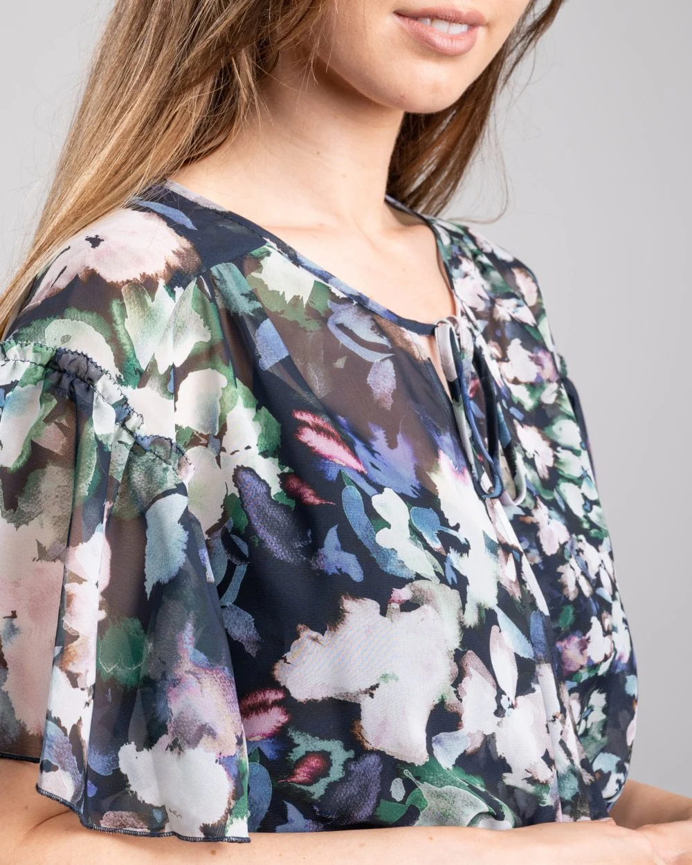 French Connection Dreda Georgette Wrap Womens Top - Image 5