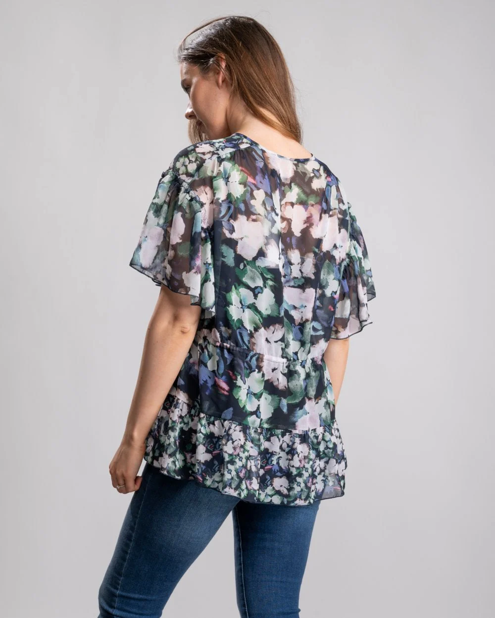 French Connection Dreda Georgette Wrap Womens Top - Image 6