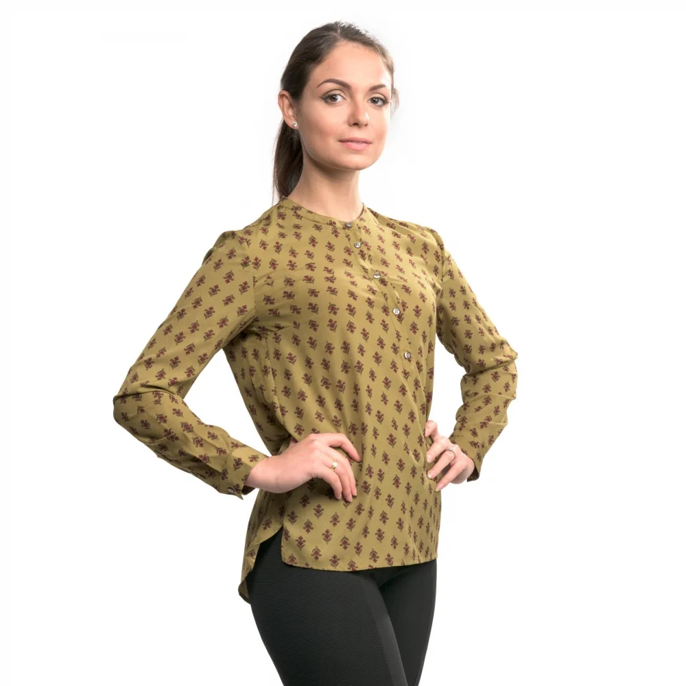 French Connection Elise Crepe Light LS Collarless - Image 2