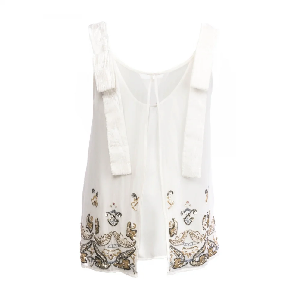 French Connection Elsa Sparkle Strappy Womens Top - Image 2