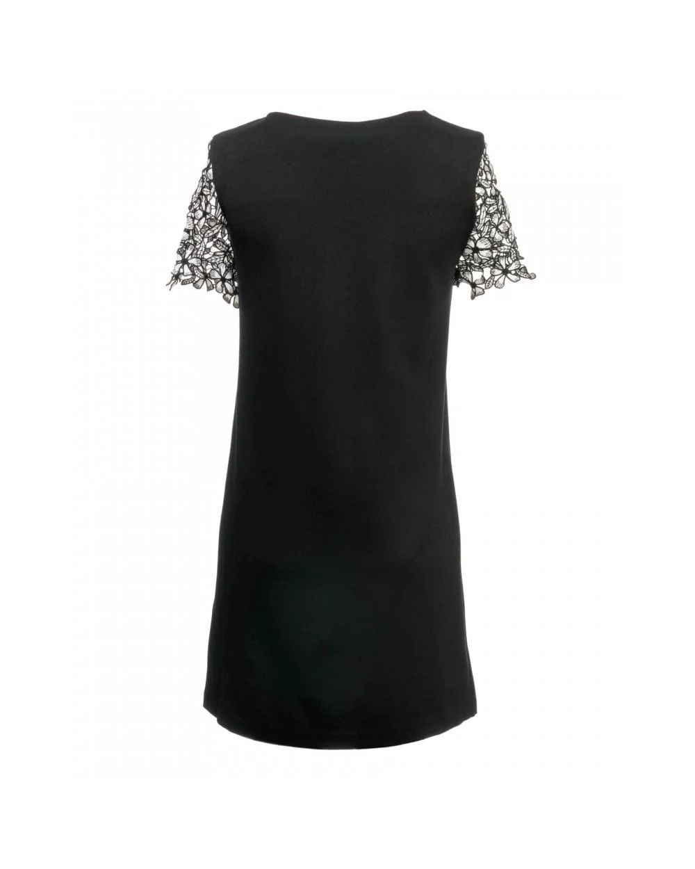 French Connection Flaga Floral Lace Short Sleeve Round Neck Tunic - Image 3