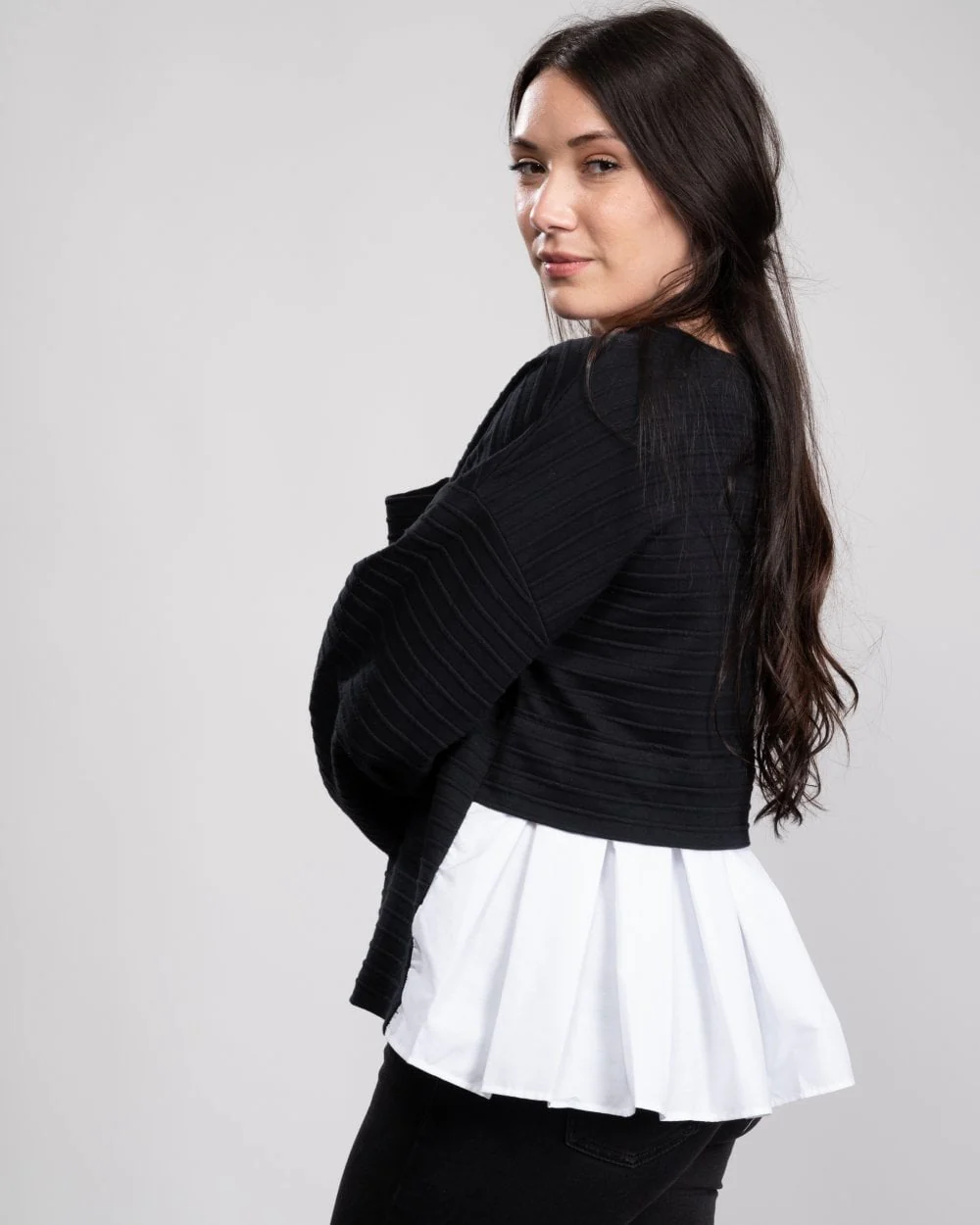 French Connection Fredia Jersey Scoop Womens Pleat Back - Image 2