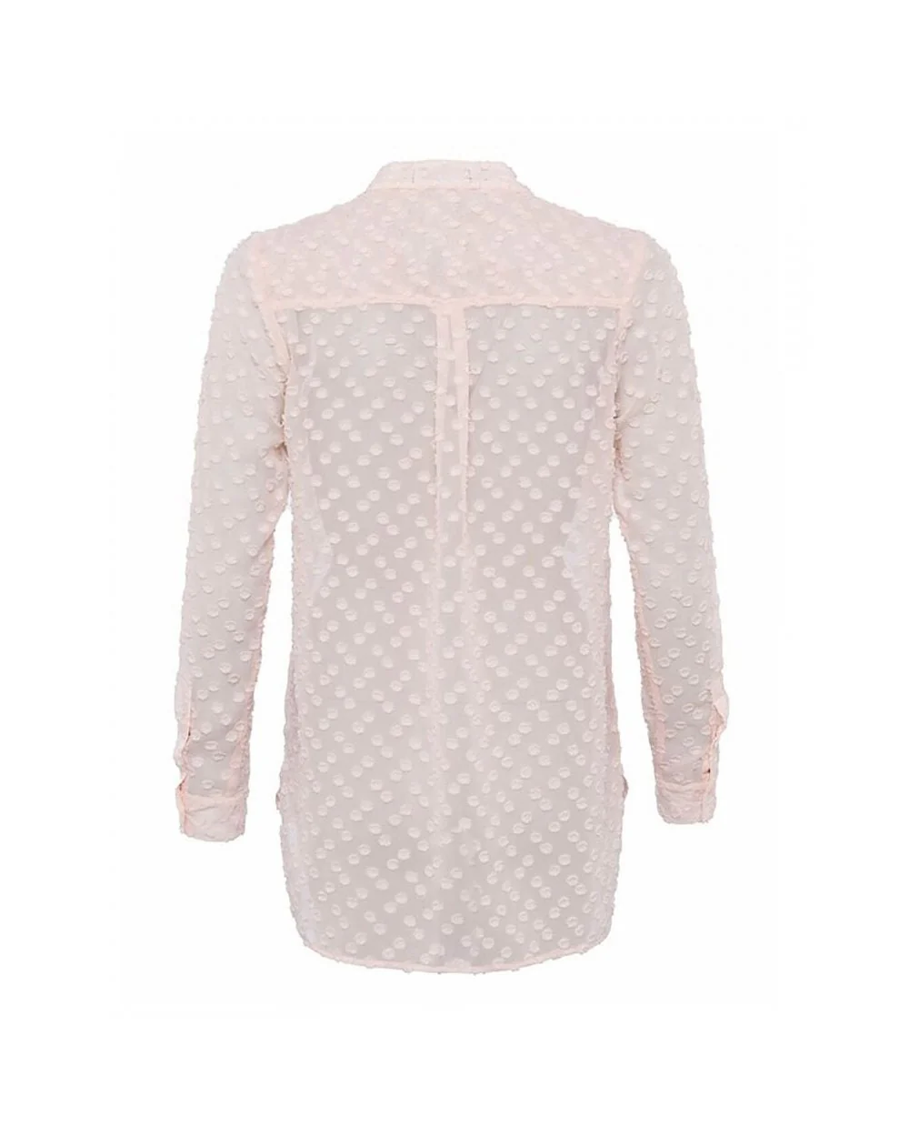 French Connection Lucy Sheer Long Sleeved Pop Over Shirt - Image 2