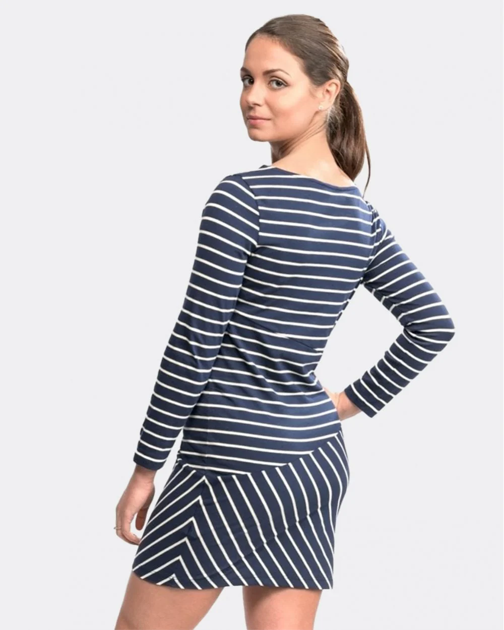 French Connection Spring Tim Tim Long Sleeve Slash Neck Womens Dress - Image 3