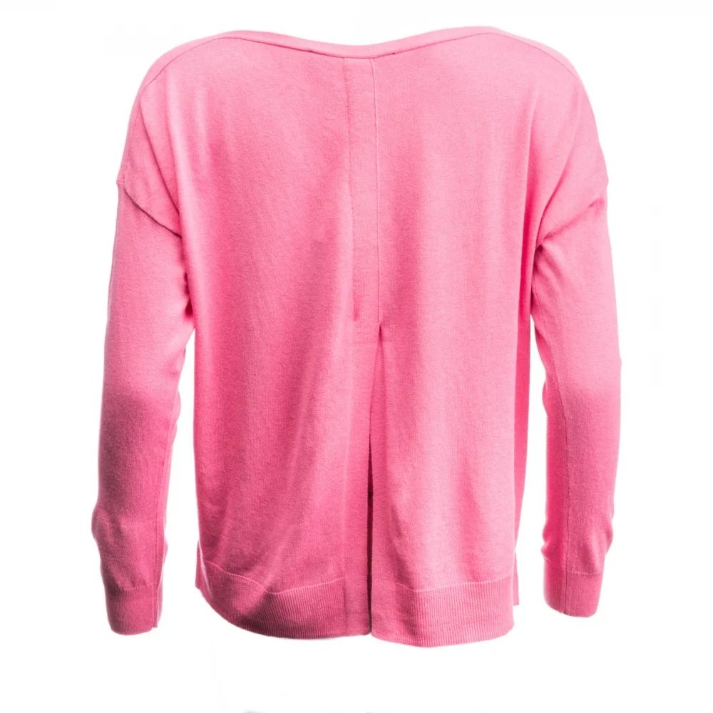 French Connection Summer Silk Knit Long Sleeved Slash Neck Jumper - Image 2