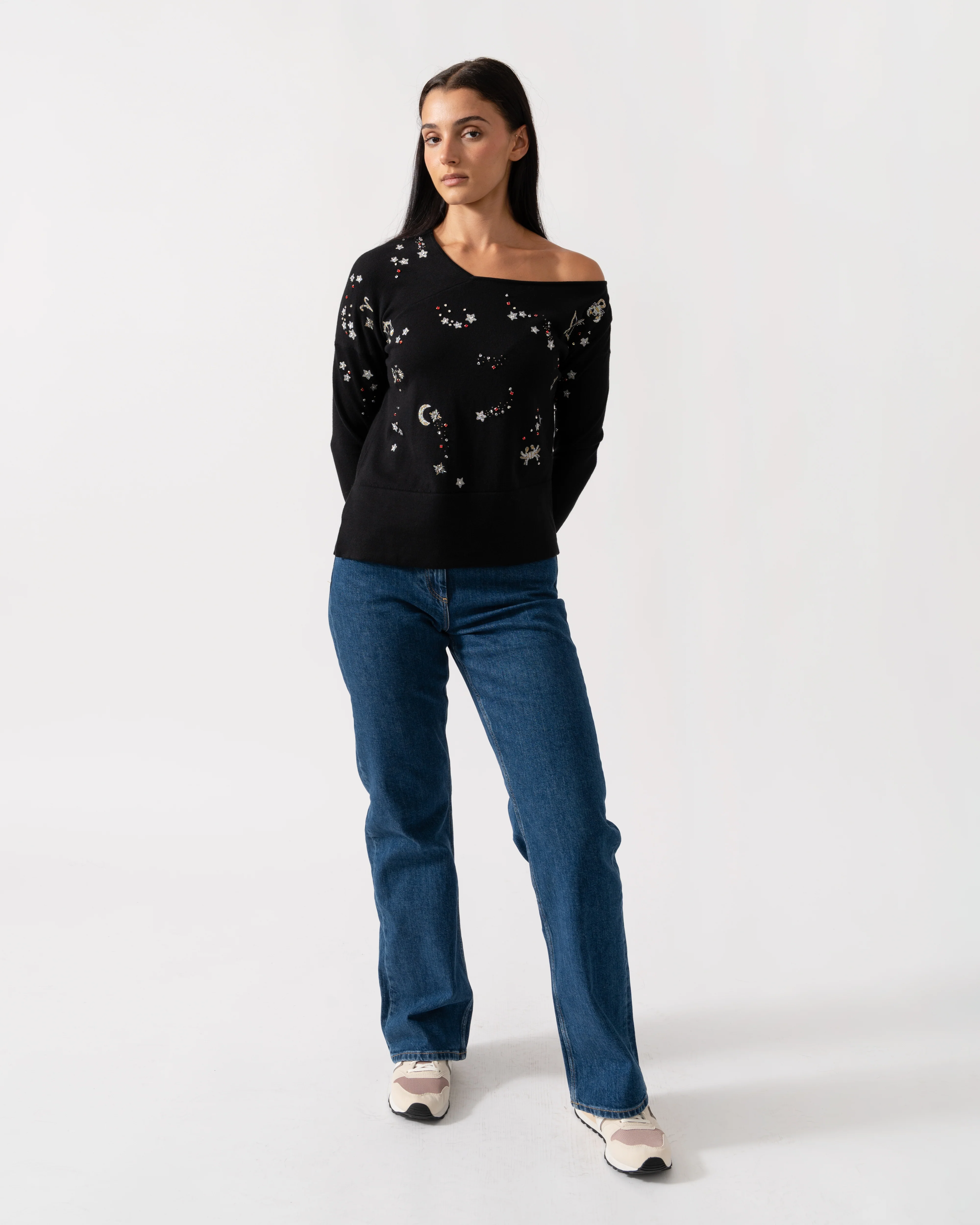 French Connection Zodiac Knits LS Womens Jumper - Image 2