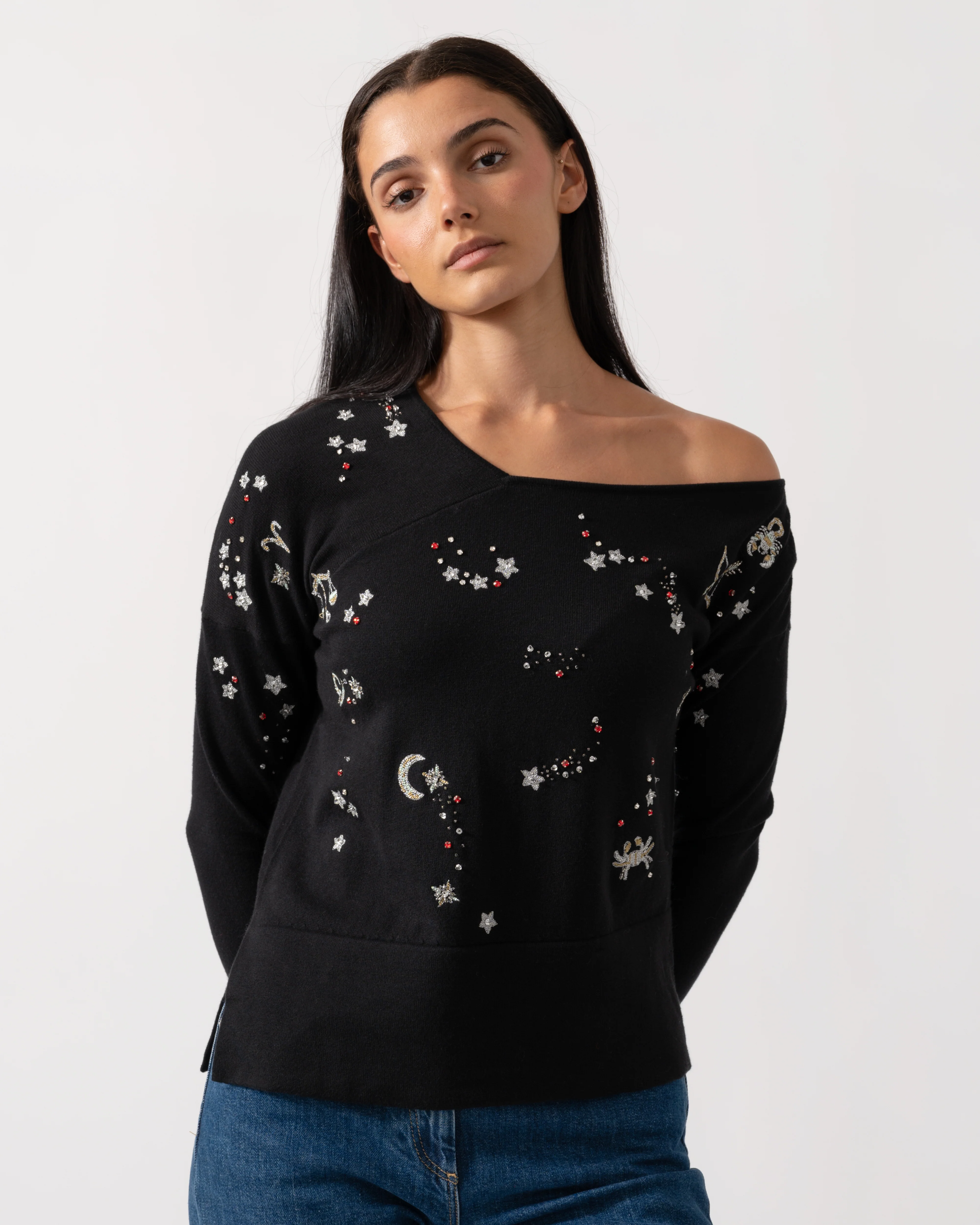 French Connection Zodiac Knits LS Womens Jumper - Image 3