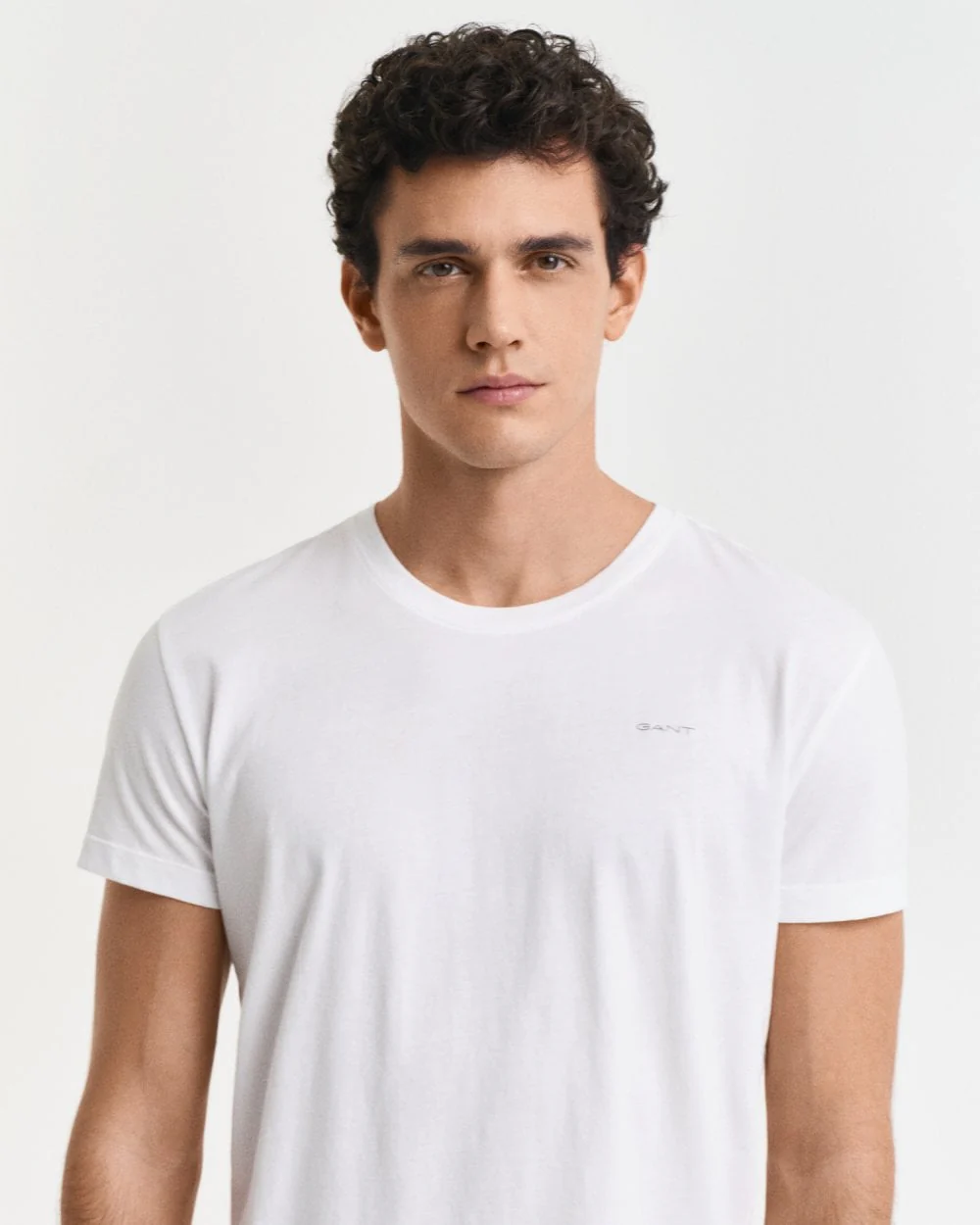 GANT 2-Pack Mens Crew Neck T-Shirts - 110 White - Image 2