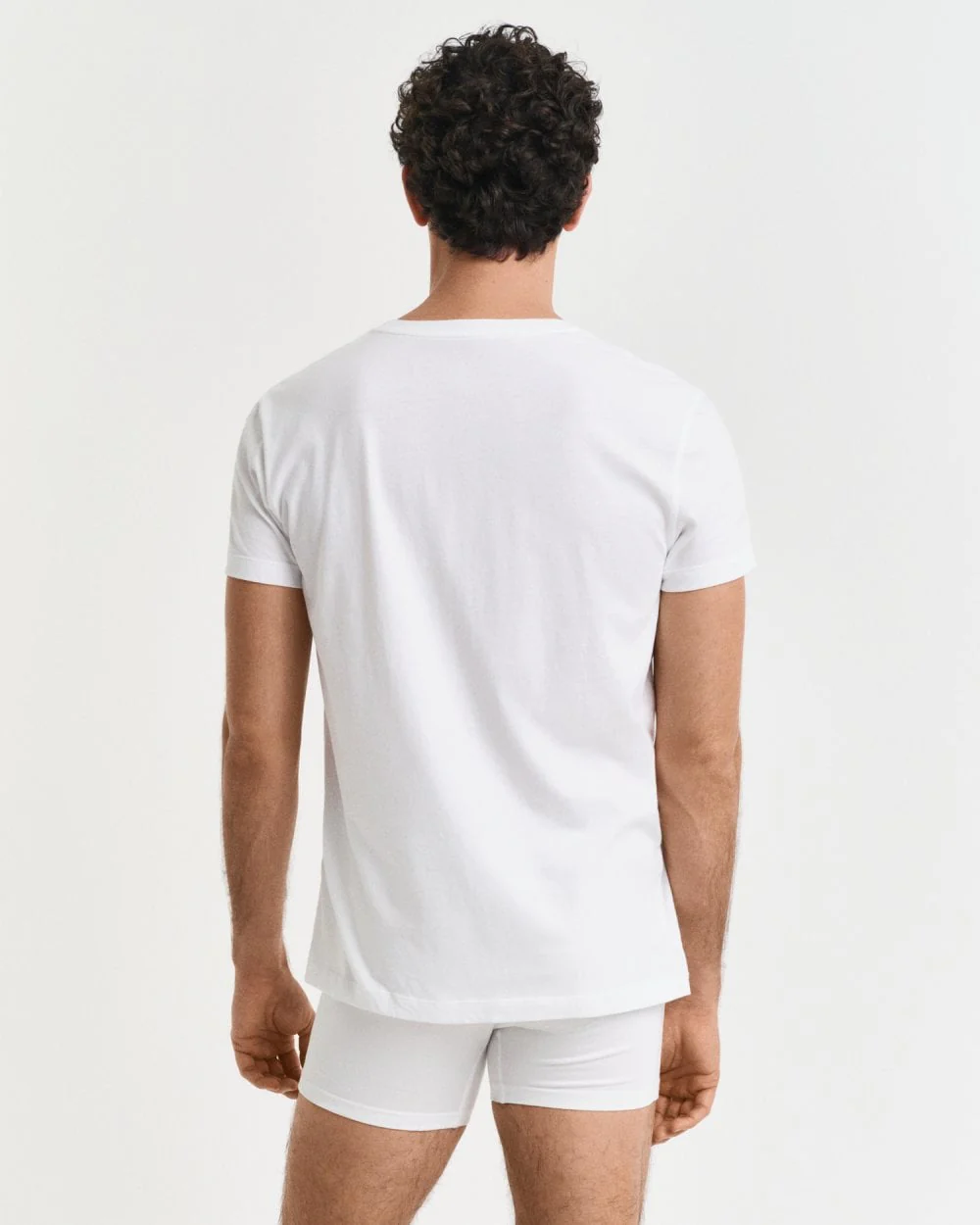 GANT 2-Pack Mens Crew Neck T-Shirts - 110 White - Image 4