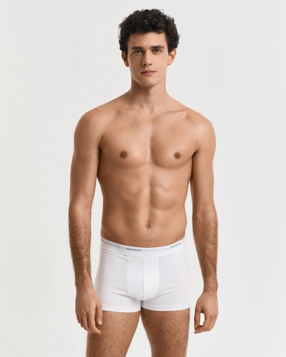 GANT 3-Pack Mens Core Trunks with Logo Waistband - 110 White - Image 2