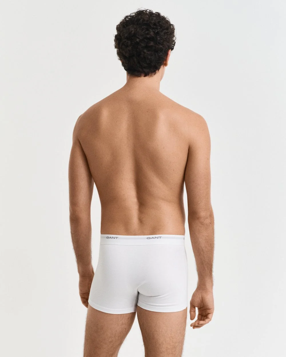 GANT 3-Pack Mens Core Trunks with Logo Waistband - 110 White - Image 3