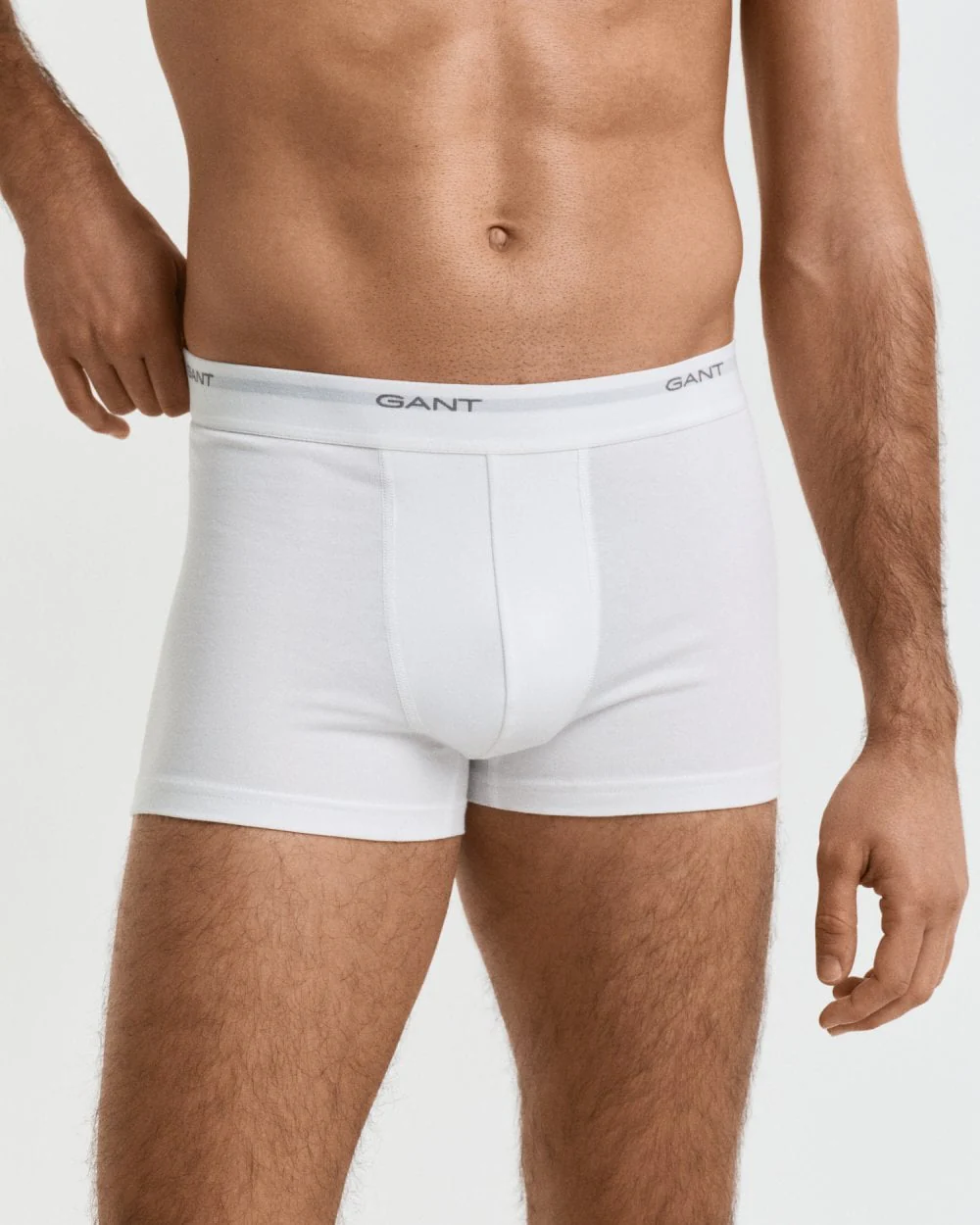 GANT 3-Pack Mens Core Trunks with Logo Waistband - 110 White - Image 4