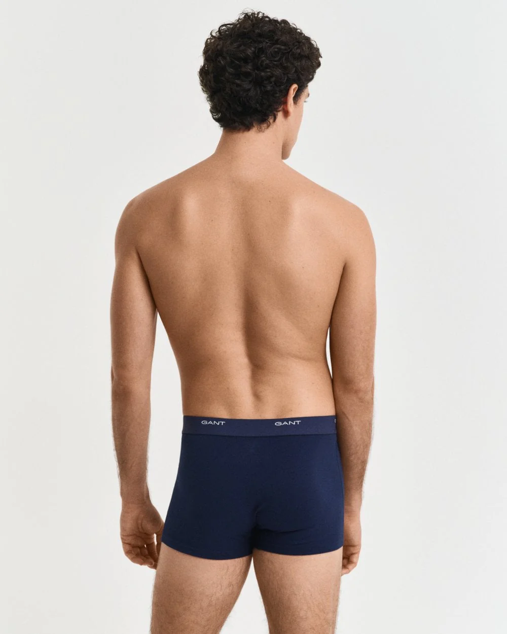 GANT 3-Pack Mens Core Trunks with Logo Waistband - 410 Marine - Image 3