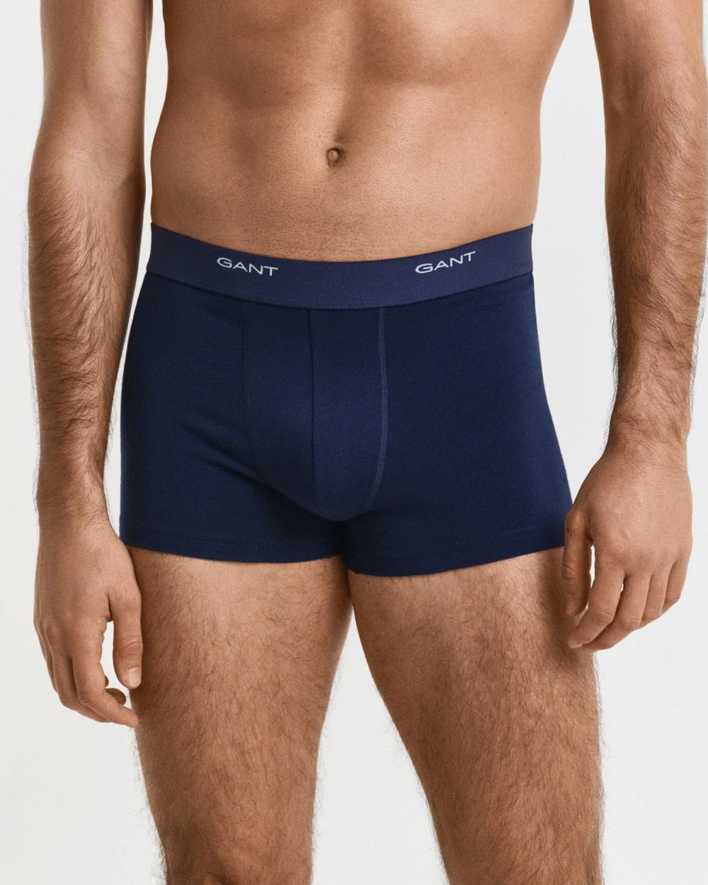 GANT 3-Pack Mens Core Trunks with Logo Waistband - 410 Marine - Image 4